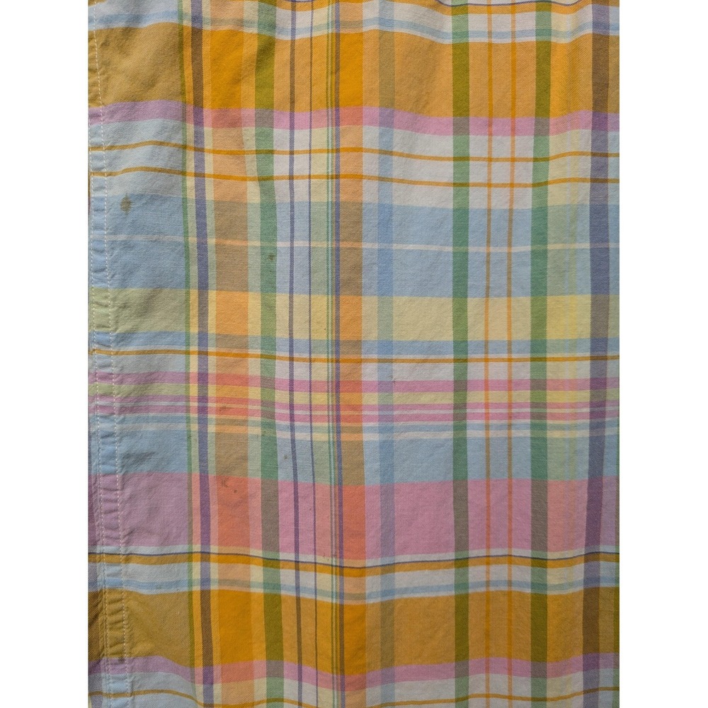 Ralph Lauren Beach Twill Shirt Mens 3XB Multicolor Plaid Short Sleeve Button Up - Picture 9 of 10